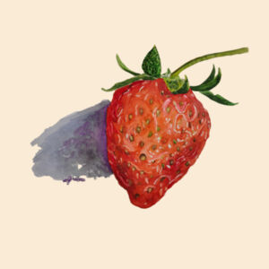 Drawstring Backpack-Strawberry Design