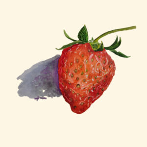 Carrie Tote Bag-Strawberry Design