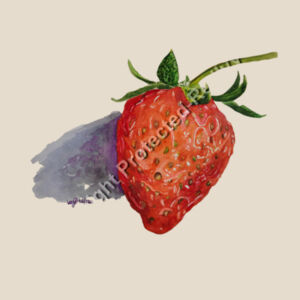 Heavy Duty Canvas Tote Bag-Strawberry Design