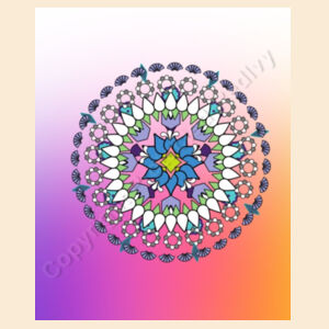 Large size- Mandala Sunset Design