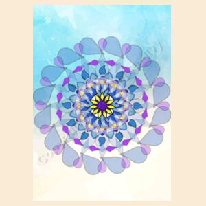 Large- Mandala azura Design