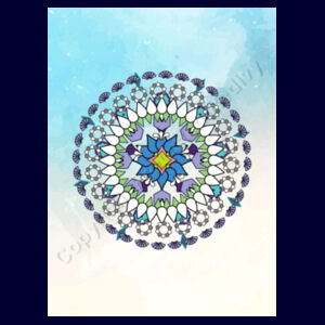Apron-mandala azura Design