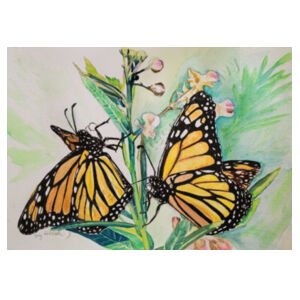 Tote bag with 2 Monarch printing Design