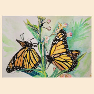 Drawstring bag_2 Monarch  Design