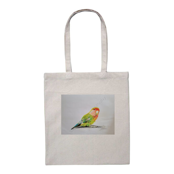 Heavy Duty Canvas Tote with Gusset-Parakeet Thumbnail