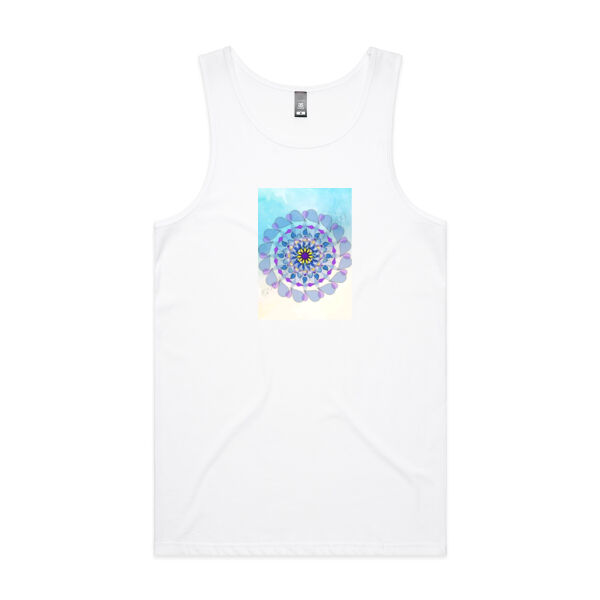 Men's Lowdown Singlet-Mandala azura Thumbnail