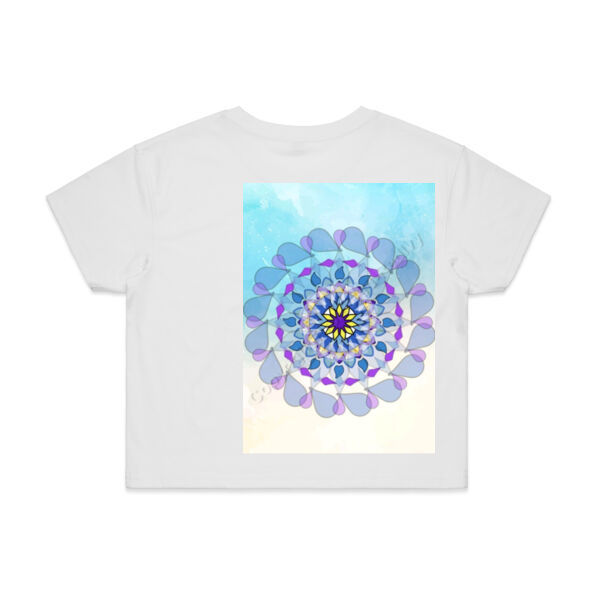 Women's Crop Tee-Mandala azura Thumbnail