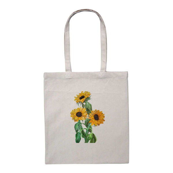 Heavy Duty Canvas Tote with Gusset-Sunflower  Thumbnail