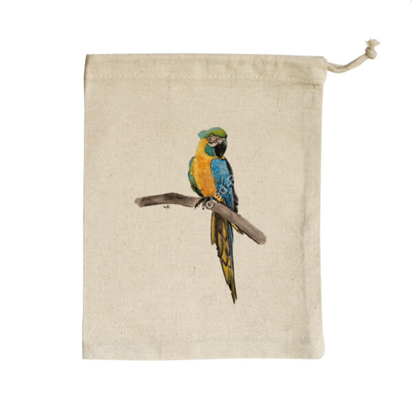 Small Calico Bag-Perched  Thumbnail