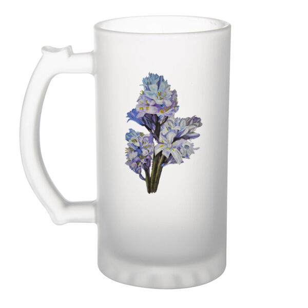 Frosted Glass Beer Mug-BLUEBELLS Thumbnail