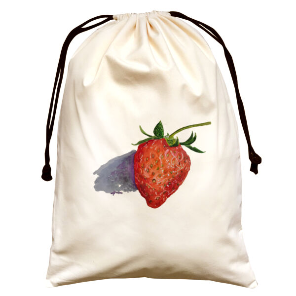 Large Natural Canvas Santa Sack- strawberry  Thumbnail