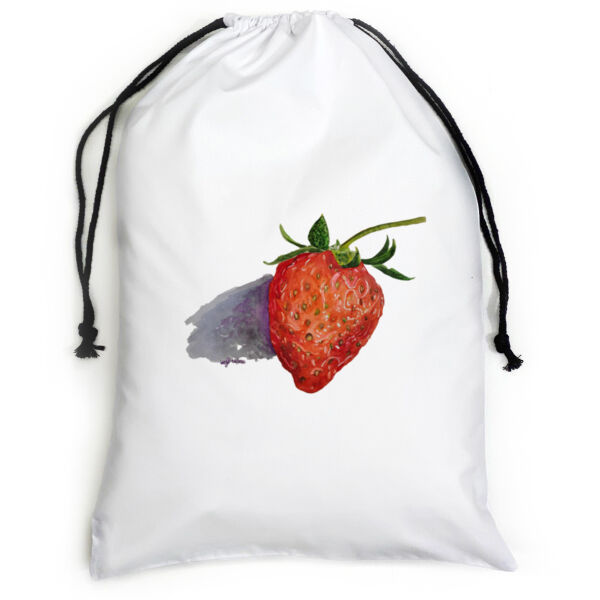 Large White Canvas Santa Sack-Strawberry Thumbnail