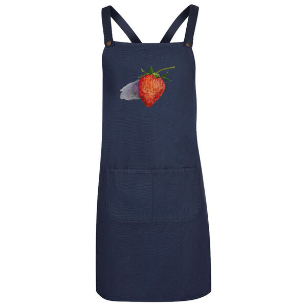 Cross Back Canvas Apron-Strawberry Thumbnail