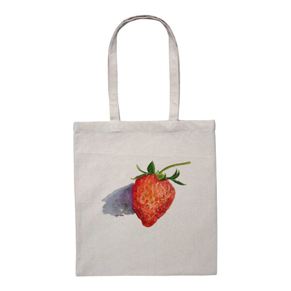 Heavy Duty Canvas Tote with Gusset-Strawberry Thumbnail