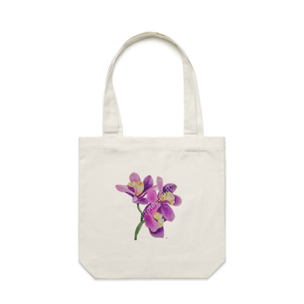 Carrie Tote Bag-Orchids  Thumbnail