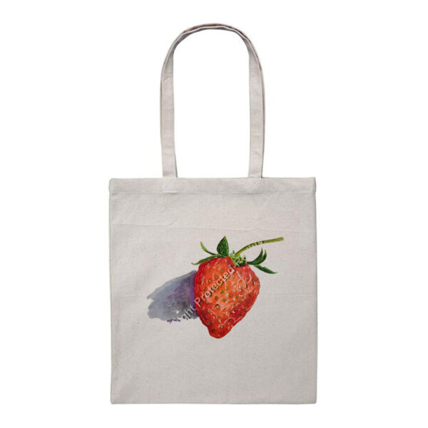 Heavy Duty Canvas Tote Bag-Strawberry Thumbnail