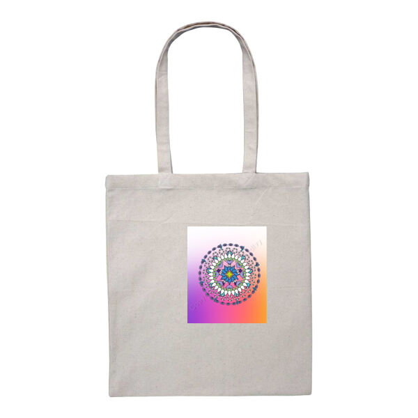 Heavy Duty Canvas Tote with Gusset- Mandala Sunset  Thumbnail
