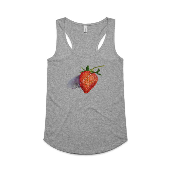 Yes racerback-strawberry Thumbnail